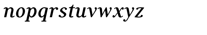 Generis Serif Bold Italic Font LOWERCASE