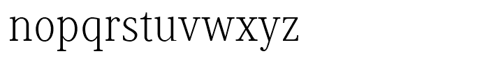 Generis Serif Light Font LOWERCASE