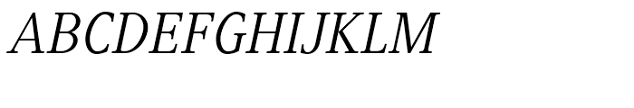 Generis Serif Regular Italic Font UPPERCASE