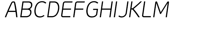 Genius Light Italic Font UPPERCASE