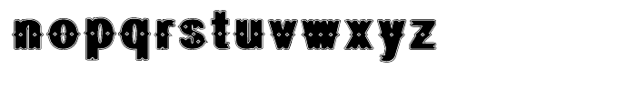 Geodec Bruce Ornamented Lined Font LOWERCASE
