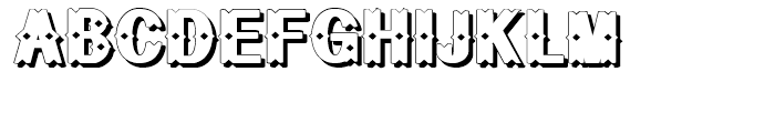 Geodec Bruce Ornamented Shadow Font UPPERCASE