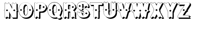 Geodec Bruce Ornamented Shadow Font UPPERCASE