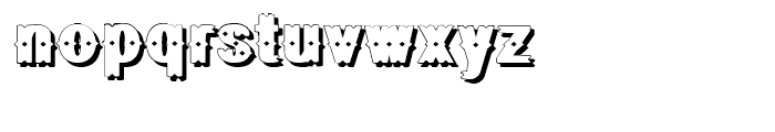 Geodec Bruce Ornamented Shadow Font LOWERCASE