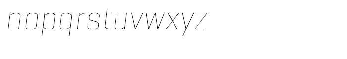 Geogrotesque Thin Italic Font LOWERCASE