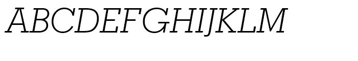 Geometric Slabserif 703 Light Italic Font UPPERCASE