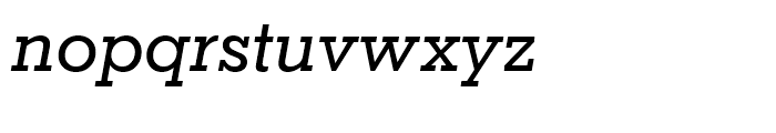 Geometric Slabserif 703 Medium Italic Font LOWERCASE