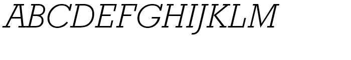 Geometric Slabserif 712 BT Light Italic Font UPPERCASE