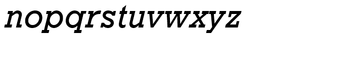 Geometric Slabserif 712 BT Medium Italic Font LOWERCASE