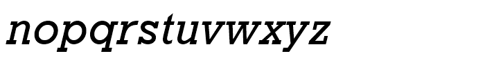 Geometric Slabserif 712 Medium Italic Font LOWERCASE