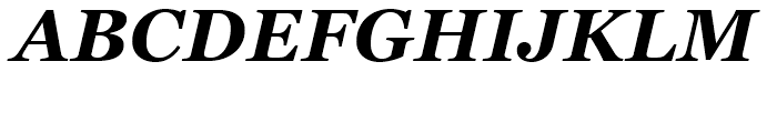 Georgia Bold Italic Font UPPERCASE