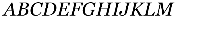 Georgia Italic Font UPPERCASE