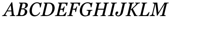 Georgia Pro Condensed Italic Font UPPERCASE