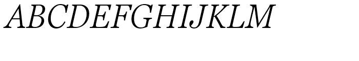Georgia Pro Condensed Light Italic Font UPPERCASE