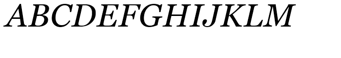 Georgia Pro Italic Font UPPERCASE