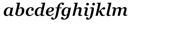 Georgia Pro SemiBold Italic Font LOWERCASE
