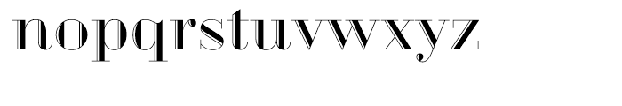 Geotica Two Engraved Font LOWERCASE