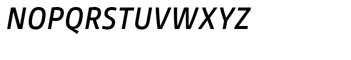 Gesta Semi Condensed Medium Italic Font UPPERCASE