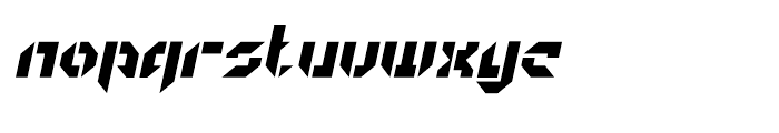 Geta Robo Open Italic Font LOWERCASE