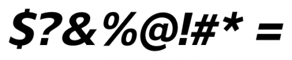Gelder Sans ExtraBold Italic Font OTHER CHARS