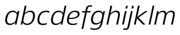 Gelder Sans Italic Font LOWERCASE