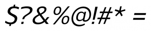 Gelder Sans Medium Italic Font OTHER CHARS