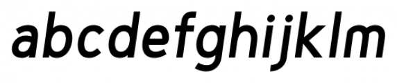 Genius SemiBold Italic Font LOWERCASE