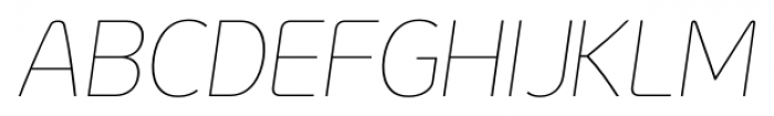 Genius Thin Italic Font UPPERCASE