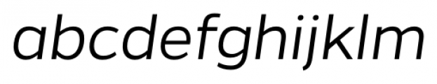 Gentona Light Italic Font LOWERCASE