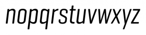 Geogrotesque Compressed Italic Font LOWERCASE