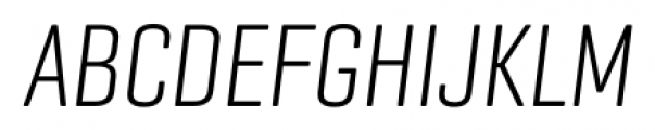 Geogrotesque Compressed Light Italic Font UPPERCASE
