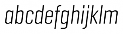 Geogrotesque Compressed Light Italic Font LOWERCASE