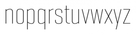 Geogrotesque Compressed Thin Font LOWERCASE