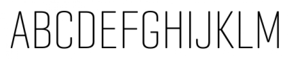 Geogrotesque Compressed Ultra Light Font UPPERCASE