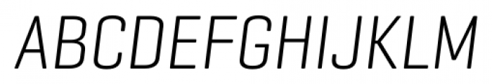 Geogrotesque Condensed Light Italic Font UPPERCASE