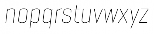 Geogrotesque Condensed Thin Italic Font LOWERCASE