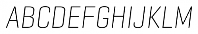 Geogrotesque Condensed Ultra Light Italic Font UPPERCASE