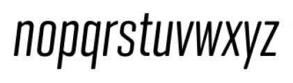 Geogrotesque Extra Compressed Italic Font LOWERCASE