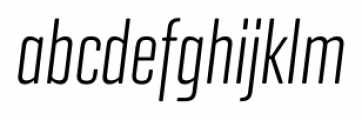 Geogrotesque Extra Compressed Light Italic Font LOWERCASE