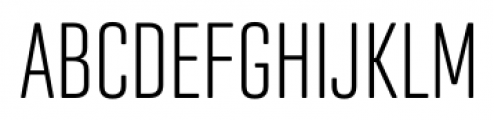 Geogrotesque Extra Compressed Light Font UPPERCASE