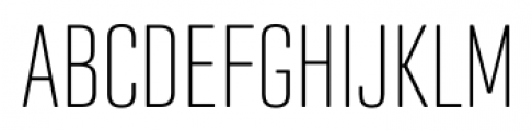 Geogrotesque Extra Compressed Ultra Light Font UPPERCASE