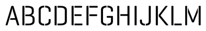 Geogrotesque Stencil B Regular Font UPPERCASE