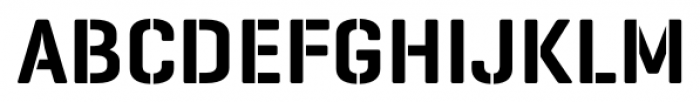 Geogrotesque Stencil B Semi Bold Font UPPERCASE