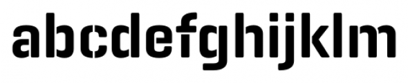 Geogrotesque Stencil B Semi Bold Font LOWERCASE