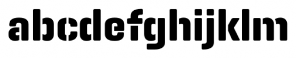 Geogrotesque Stencil C Bold Font LOWERCASE