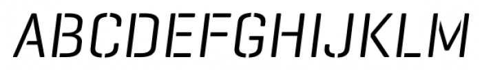 Geogrotesque Stencil C Italic Font UPPERCASE