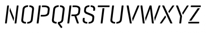 Geogrotesque Stencil C Italic Font UPPERCASE