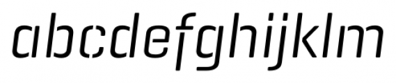 Geogrotesque Stencil C Italic Font LOWERCASE
