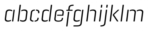 Geogrotesque Stencil C Light Italic Font LOWERCASE