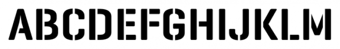 Geogrotesque Stencil C Semi Bold Font UPPERCASE